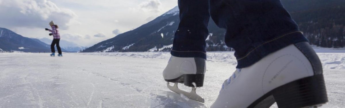 Eislaufen auf dem Reschensee | Reschen