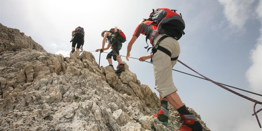 Santner Klettersteig im Rosengarten